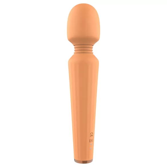 Glam - vibromasseur rechargeable - massage puissant - silicone orange