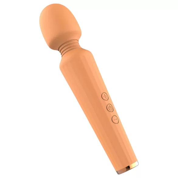 Glam - vibromasseur rechargeable - massage puissant - silicone orange