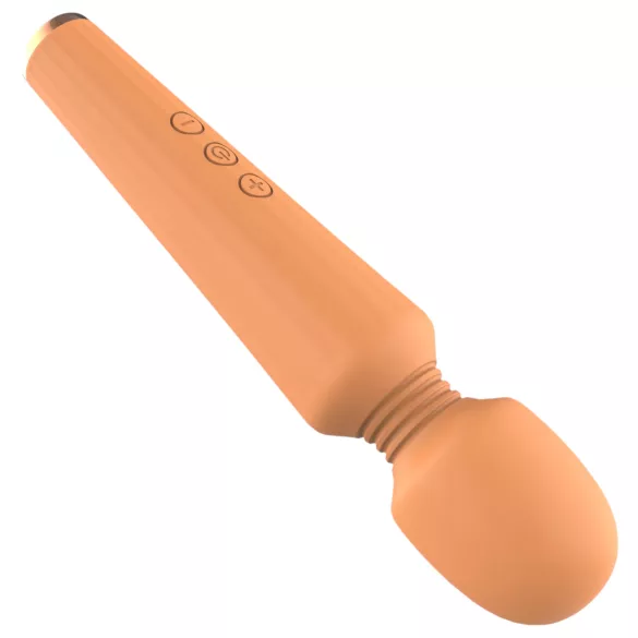 Glam - vibromasseur rechargeable - massage puissant - silicone orange