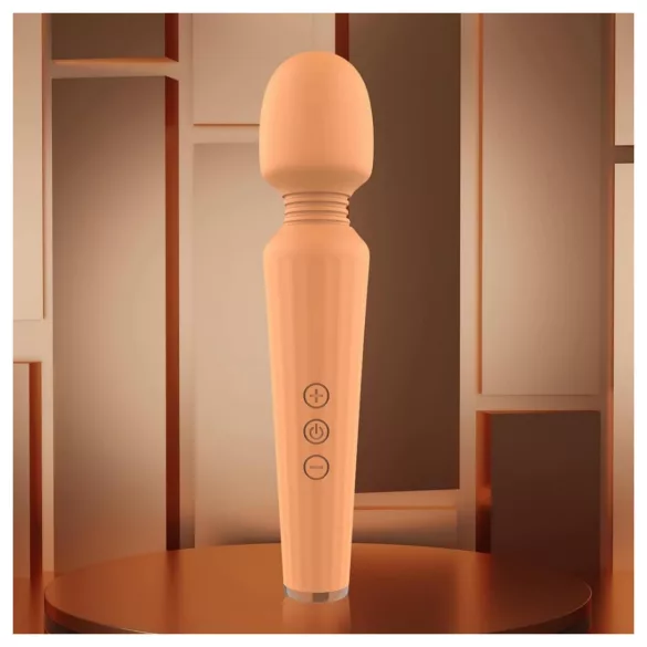 Glam - vibromasseur rechargeable - massage puissant - silicone orange