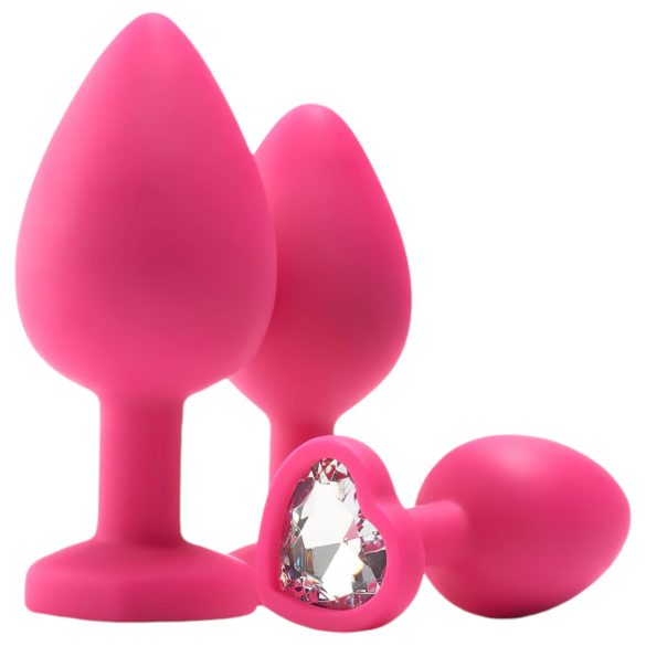 Kit de formation anale Flirts - ensemble de plugs (3 pièces) - rose