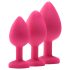 Kit de formation anale Flirts - ensemble de plugs (3 pièces) - rose