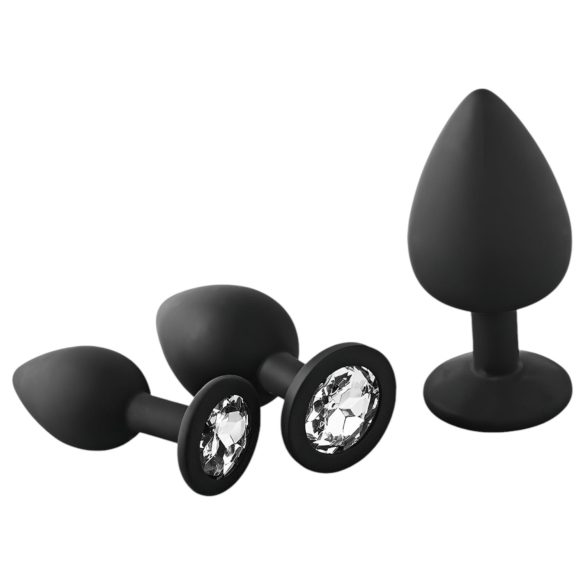 Dreamtoys Fantasstic - Kit de plugs anaux - 3 pièces (noir)