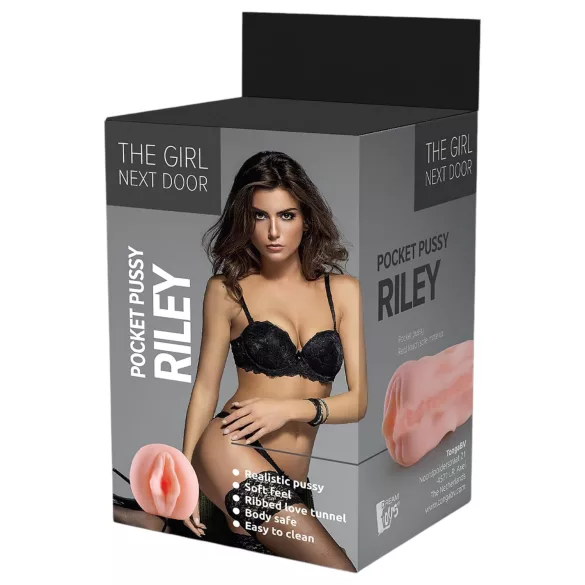 The Girl Next Door Riley - masturbateur vagin réaliste - silicone couleur chair