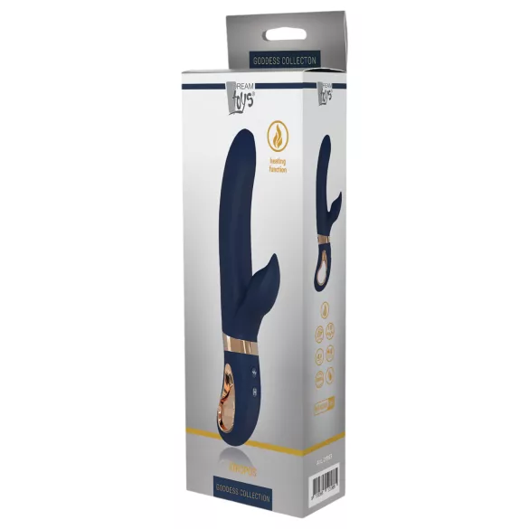 Dream Toys Atropos - vibromasseur chauffant rechargeable - silicone bleu