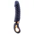Goddess - vibromasseur nervuré chauffant (bleu foncé)