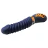 Goddess - vibromasseur nervuré chauffant (bleu foncé)