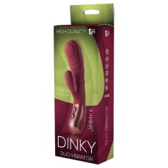   Dinky Jimmy K. Duo - vibromasseur à manche, rechargeable (rouge)