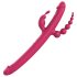 Vibromasseur Dreamtoys Anywhere Pleasure - rechargeable, 4 branches (rose)