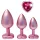 Dreamtoys Gleaming Love - set de plugs anaux cœur (rose)