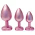 Dreamtoys Gleaming Love - set de plugs anaux cœur (rose)
