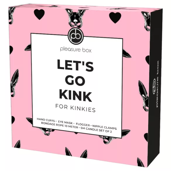 Pleasure Box Let's Go Kink - kit bondage - 6 pièces