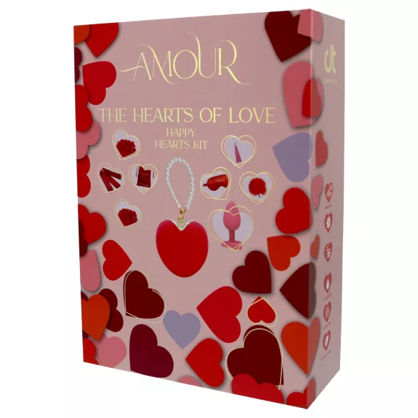 Dreamtoys Amour - coffret cadeau vibromasseur en forme de cœur (rouge)