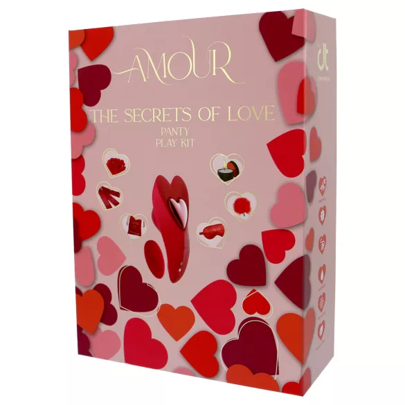 Dreamtoys Amour - ensemble de vibromasseur culotte portable (rouge)