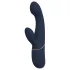 Goddess - vibromasseur couple à embout flexible (bleu foncé)