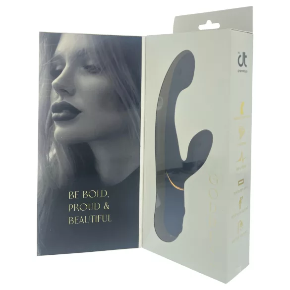 Goddess - vibromasseur couple à embout flexible (bleu foncé)