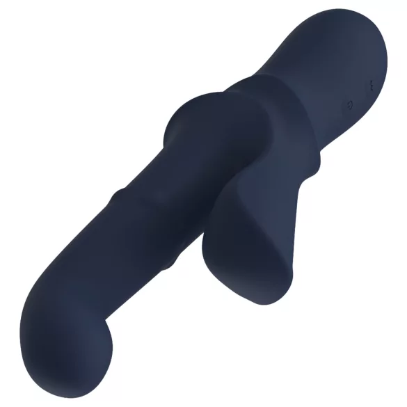Déesse Iris - vibromasseur perlée à branche clitoridienne (bleu)