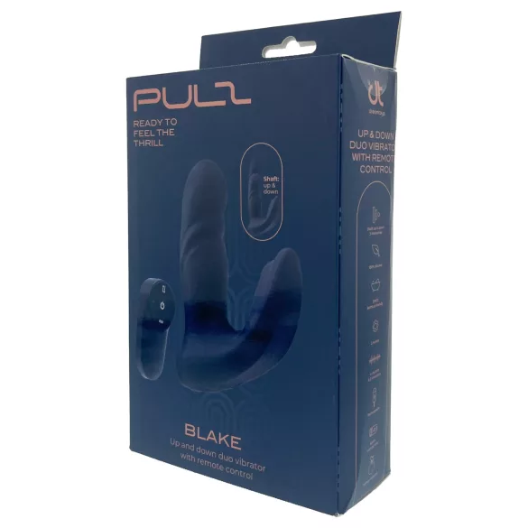 Dreamtoys Pulz - vibromasseur anal à va-et-vient avec télécommande (bleu)