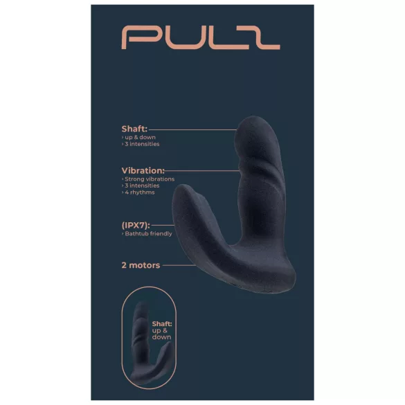 Dreamtoys Pulz - vibromasseur anal à va-et-vient avec télécommande (bleu)