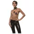 Guilty Pleasure Allure - ensemble collier et chaîne de corps (noir)