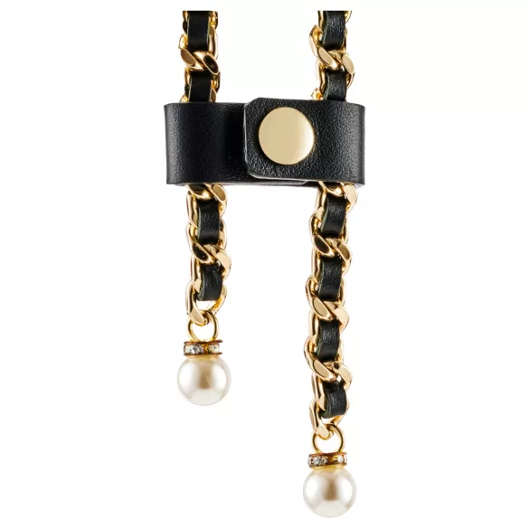 Guilty Pleasure Allure - ensemble collier et chaîne de corps (noir)