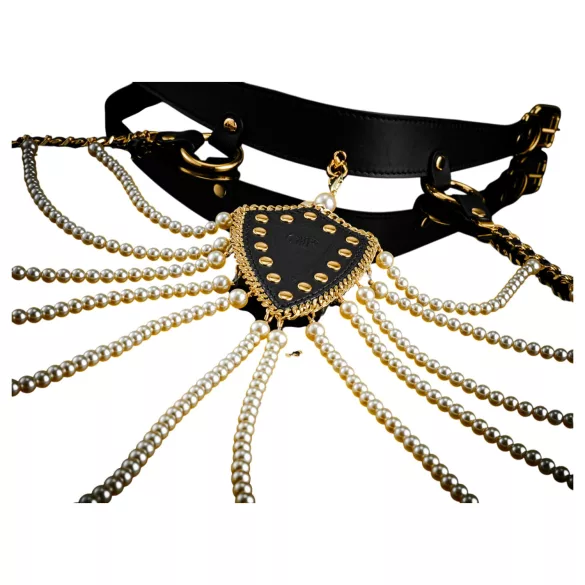 Guilty Pleasure Allure - ensemble collier et chaîne de corps (noir)