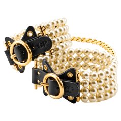 Allure - Bracelet de cheville perlé (noir)