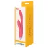 Dreamtoys - Vibromasseur point G avec stimulateur clitoris - silicone rouge