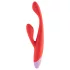 Dreamtoys - Vibromasseur point G avec stimulateur clitoris - silicone rouge