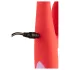Dreamtoys - Vibromasseur point G avec stimulateur clitoris - silicone rouge