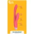 Dreamtoys - Vibromasseur point G avec stimulateur clitoris - silicone rouge