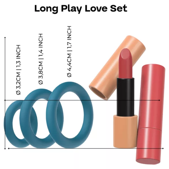 Dreamtoys Love Signal - Set de cock rings (multicolore)