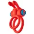 Dreamtoys Love Signal - anneau vibrant pour pénis (rouge)