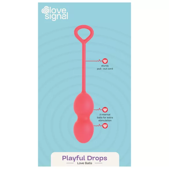 Dreamtoys - Boules de geisha duo - silicone rouge