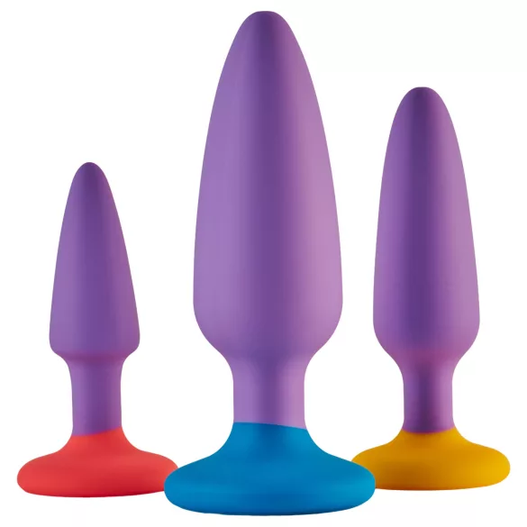 Dreamtoys Love Signal - set de plugs anaux (violet)