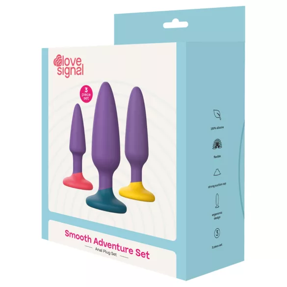 Dreamtoys Love Signal - set de plugs anaux (violet)