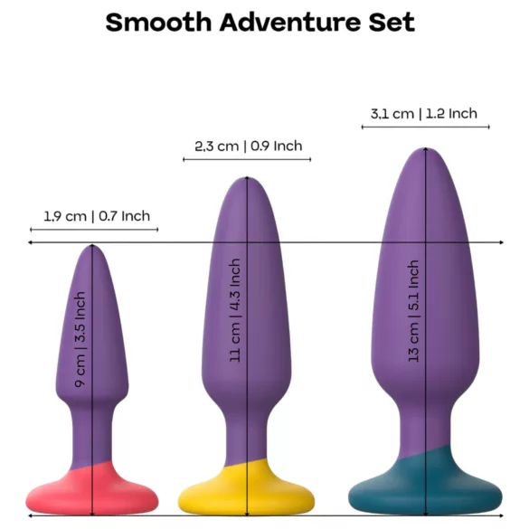 Dreamtoys Love Signal - set de plugs anaux (violet)