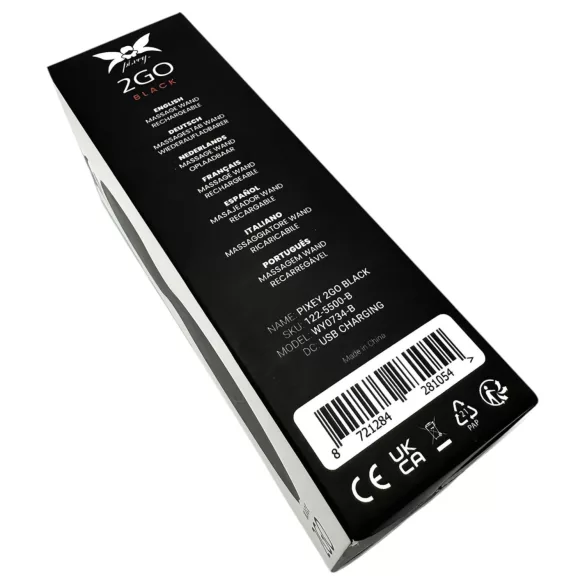 Pixey 2GO - mini vibromasseur de massage rechargeable (noir)
