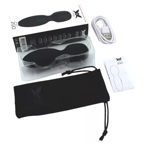 Pixey 2GO - mini vibromasseur de massage rechargeable (noir)