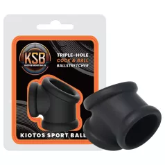   Kiotos - extenseur de pénis et de testicules en silicone (noir)