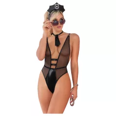   Zôf Police Desire - costume de policière avec body transparent (noir)