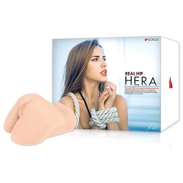Kokos Hera - masturbateur réaliste torse vagin et anus - couleur chair