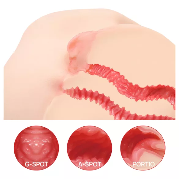 Kokos Vanilla 004 - torse masturbateur réaliste - silicone couleur chair