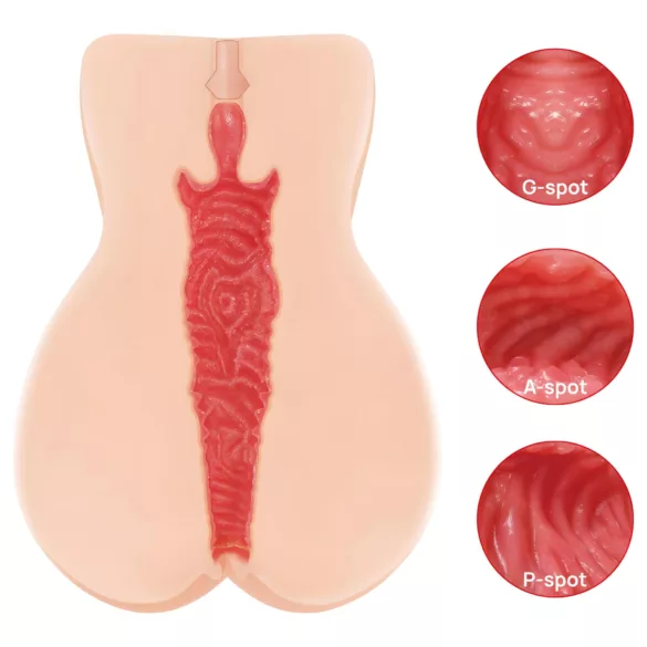 Kokos Onahole 004 - masturbateur double couche - vagin artificiel réaliste
