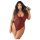 Allure - Body imprimé léopard (rouge)