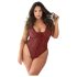 Allure - Body imprimé léopard (rouge)