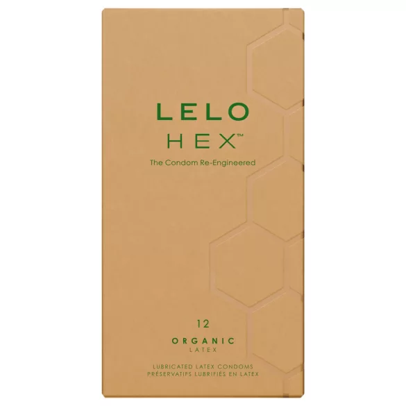 LELO Hex Organic - préservatif ultra-fin - latex naturel - boîte de 12