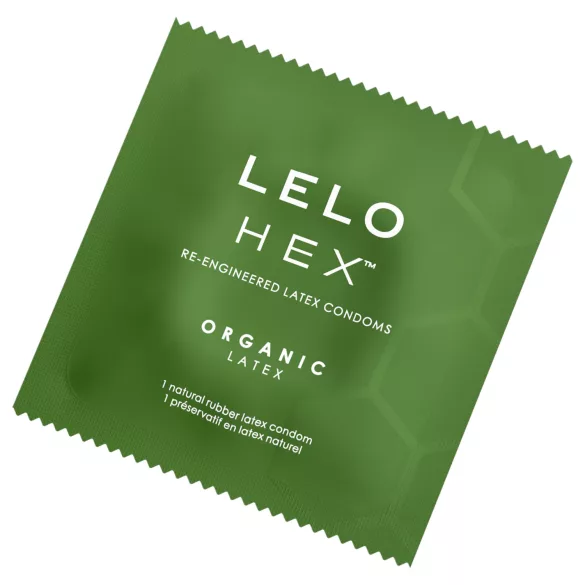 LELO Hex Organic - préservatif ultra-fin - latex naturel - boîte de 12