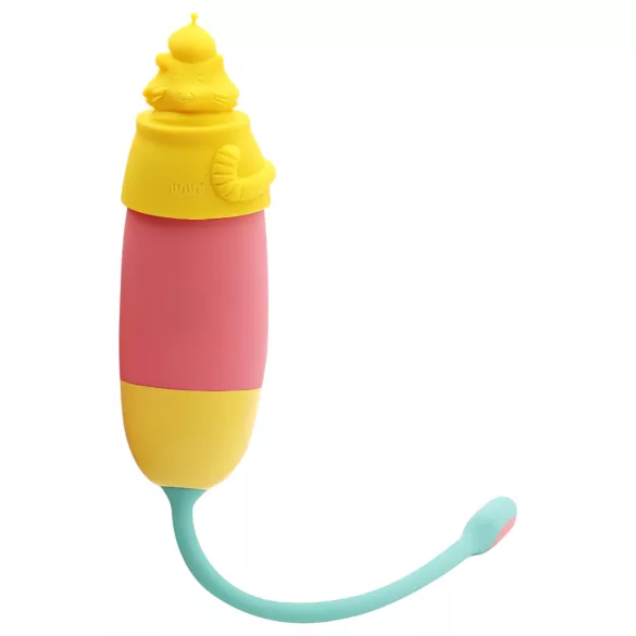 Magic Motion Elizabeth - vibromasseur avec embout chat - silicone jaune