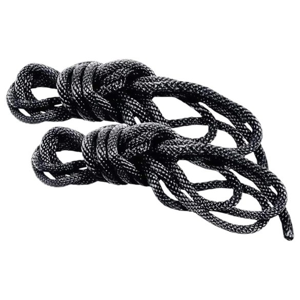 S&M - Set de cordes soyeuses - noir (2 pièces)